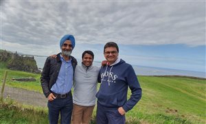 Maninder, Cha & Sunil Giant's Causeway